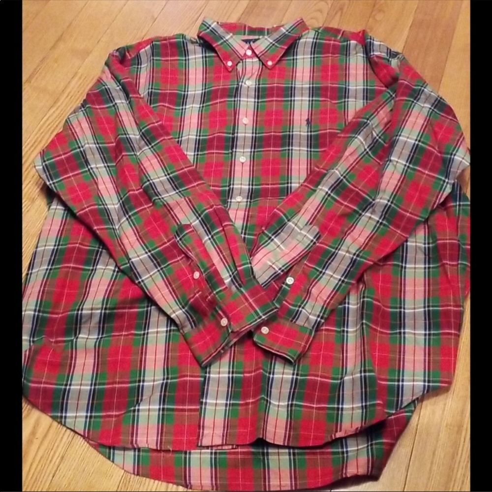 Ralph Lauren Men’s Shirt Blake Plaid Button Up